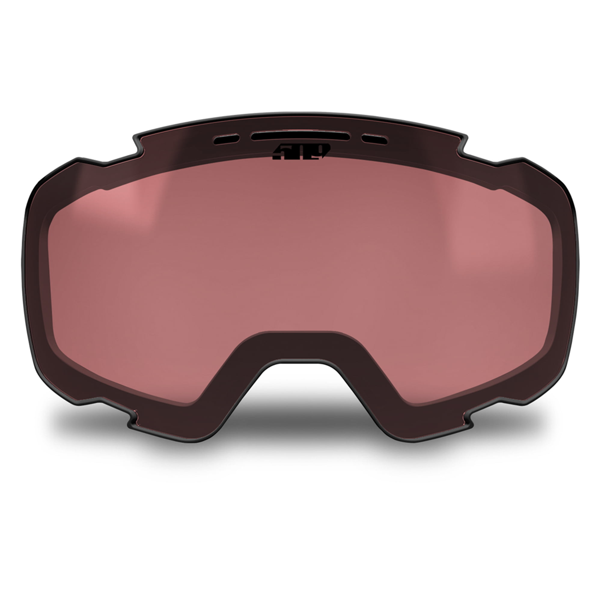 Gloss Black Snowcross Anti-Fog Goggles Adult Rose And Clear Lens 