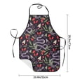 thumbnail image 2 of Goofa Bib Apron, Unisex Aprons Adjustable Waterdrop Resistant Cooking Kitchen Apron for Chef, Snakes And Snake Fruit Pattern Apron Bulk, 2 of 5
