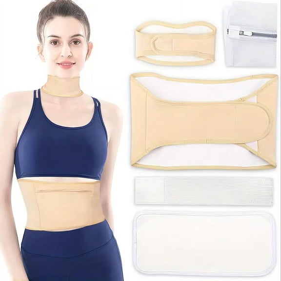 Castor Oil Pack, Leak-Proof Oil Adjustable Waist Protector, Washable Essential Oil Care Pack