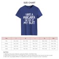thumbnail image 4 of Camiseta de manga corta con cuello redondo para mujer, camiseta informal holgada y transpirable con estampado de letras para el trabajo de oficina, 4 of 4