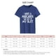 thumbnail image 4 of Camiseta de manga corta con cuello redondo para mujer, camiseta informal holgada y transpirable con estampado de letras para el trabajo de oficina, 4 of 4
