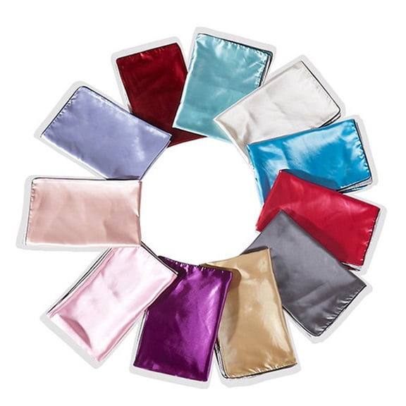 FOMIYES Silk Pillowcase Pair for Adults, Cooling Soft Pillow Covers for Home Comfort and Skin Care