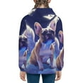 thumbnail image 6 of Kdxio Night Sky Winged French Bulldog Pattern Kids Boys Girls Zip Up Hoodie 3D Printed Hooded Sweatshirt Hoody Coat with Pocket 7-12 Y-Medium, 6 of 6