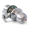 thumbnail image 3 of Atlas Ball Entry Locking Door Knob, Satin Nickel, 3 of 5