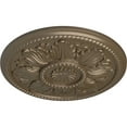 thumbnail image 3 of Ekena Millwork 18"OD x 1 3/4"P Edinburgh Ceiling Medallion (Fits Canopies up to 5 1/4"), Hand-Painted Warm Silver, 3 of 6