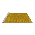 thumbnail image 2 of Ahgly Company Machine Washable Indoor Rectangle Abstract Yellow Contemporary Area Rugs, 5' x 7', 2 of 4