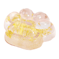 thumbnail image 2 of Cat Paw Squishy with Slow Rising Glitter Design, 1 Piece, Yellow, for Relaxation, Squeeze Toy, 2 of 4