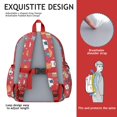 thumbnail image 5 of Red Sport Balls Football Backpack for School,Schoolbag with Adjustable Shoulder Straps & Padded Back,13.4"x11"x4.7", 5 of 6