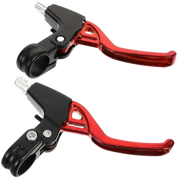 FUEENIRVA Aluminum Bike Brake Lever, Dark Red, Durable, Lightweight, Easy to Operate 1Pair