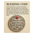 thumbnail image 2 of Blessing & Card Set Inspirational "Friends Are Angels" Keepsake With Design Positive Energy For & Encouragement, 2 of 6