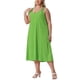 thumbnail image 4 of Vestido de verano sin mangas de talla grande para mujer Agnes Orinda, vestido maxi casual de tirantes en verde hierba 3X, 4 of 6
