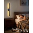 thumbnail image 4 of Juego de 2 apliques de pared Easesonic que funcionan con pilas y control remoto, 4 of 7