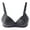 Dark Gray, variant on Women Sports Bra Women Fashion Wire Free Comfortable Push up Hollow Out Bra Underwear Tall Size Halter Bra, Style 13806, Dark Gray 40B