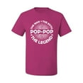 thumbnail image 2 of Wild Bobby, Pop-Pop Man Myth Legend Funny Dad Uncle Papa Granpa Dad Gift, Father's Day, Men Graphic Tee, Fuschia, XX-Large, 2 of 4