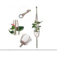 thumbnail image 3 of Macrame Plant Hangers Holder 6 Packs Indoor Outdoor Hanging Planter Basket Rope Flower Pot Holder Jute Rope Planter Hangers Garden Home Decorations, 3 of 5