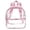 Pink, variant on Clear Backpack Stadium Approved 12.6×10.6×5.1 with Reinforced and Wider Shoulder Straps, Small Clear Bag for Stadium Events, Schools, Concerts, Work, Festivals(Pink)