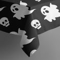 thumbnail image 5 of Black Halloween Ghosts and Skulls Square Tablecloth,Waterproof Square Table Cover,Wipeable Spillproof Washable Table Cover for Home Kitchen Party Decor 42"X42"(107x107cm), 5 of 6