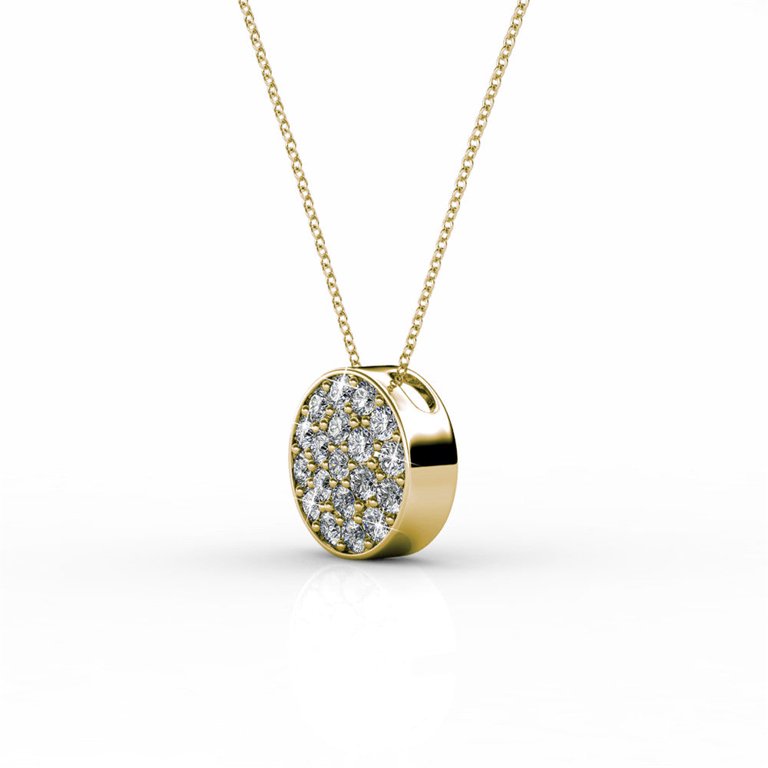 Cate & Chloe Nelly Yellow Gold Stud Necklace & Earrings Set photo 8