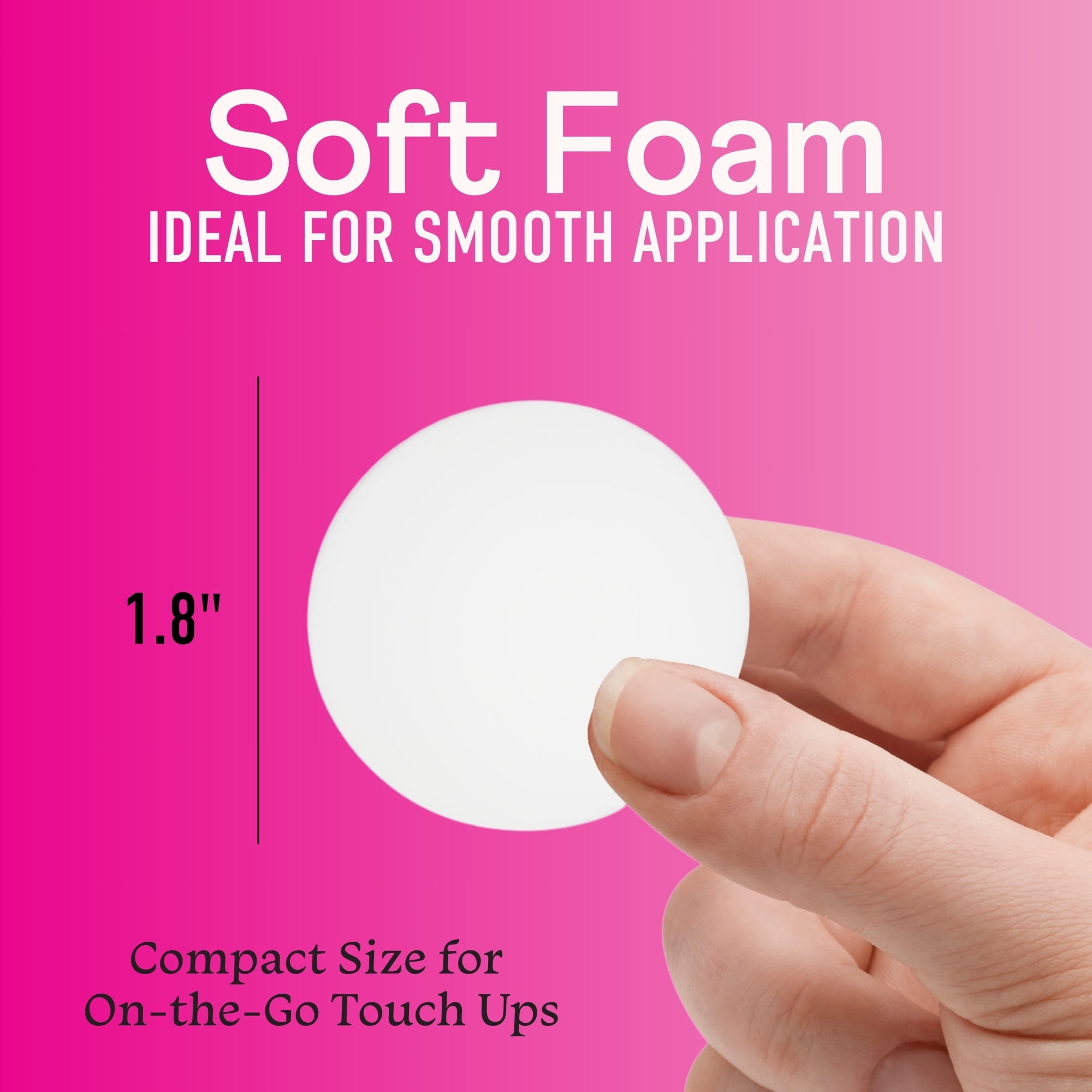 (3 pack) Swisspers Premium Cosmetic Rounds, Makeup Application Sponge, Soft Foam, Cruelty-Free, Vegan, Hypoallergenic, Natural Latex Free, Multi-Purpose Beauty, Green Packaging, 12 Count