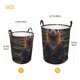 thumbnail image 3 of Fotbe Garden Meditating Weasel Cesto de Ropa con Asas, Cesto Impermeable de Gran Capacidad, Bolsa de Lavado para Dormitorio, Cesto de Ropa con Ruedas y Asas-Medium, 3 of 6
