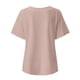 thumbnail image 3 of Gibobby Camisetas Mujer Manga Corta Nueva camiseta algodón informal con estampado Retro literario y artístico elegante para mujer(Rosa,G), 3 of 4