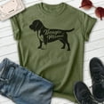 thumbnail image 2 of Beagle Mama T-shirt, Unisex Women's Shirt, Beagle Owner, Cool Dog Mom Gift, Heather Military Green, XX-Large, 2 of 6