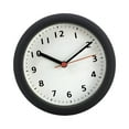 thumbnail image 3 of Reloj de pared silencioso, redondo, moderno, para decoración del hogar, novedoso, impermeable, decorativo, de 6 pulgadas, para dormitorio, comedor, y negro, 3 of 8