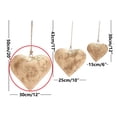 thumbnail image 2 of 3D Metal Heart Jingle Bells - Durable Brass Construction, Ramadan Decorations, Loud Clear Sound, Hanging Rope, Easy to Hang for Party, Holiday and Home Decor Wear-Resistant, 1pc, 2 of 9