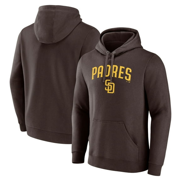 Men's Fanatics Brown San Diego Padres Team Lockup Pullover Hoodie