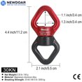 thumbnail image 3 of Swing Swivel, 40kn / 30kn Ce Certified Micro Rotator Dispositivo giratorio para Swing Aerial Dance/yoga/swing/hangmock/rock Climbing Tree Arborist. Afortunado Sencillez, 3 of 5