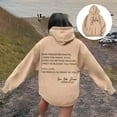 thumbnail image 2 of WENWU Womens Hoodies Long Sleeve Womens Pullover Sweatshirts Oversized Hoodie for Women Khaki Clothes Fall Outfits for Women Street Style Clothes, 2 of 7