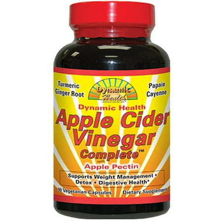 Dynamic Health Apple Cider Vinegar Capsules, 500 Mg, 90 Ct