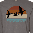 thumbnail image 4 of Inktastic Duck Hunting Retro Sunset Hunter Long Sleeve T-Shirt, 4 of 5