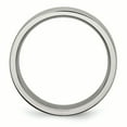 thumbnail image 2 of Titanium Grooved 6mm Brushed and Polished Band Ring 8 Size, 2 of 6