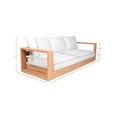 thumbnail image 3 of Meridian Furniture Tulum Off White Water Resisting Outdoor Sofa, 3 of 8