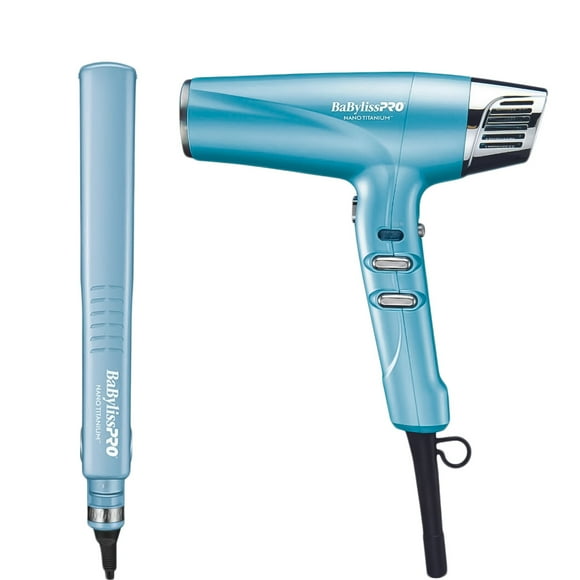 Kit Babylisspro Secadora Y Plancha Edición Limitada Nano Titanium