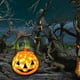 thumbnail image 5 of Lámpara de Halloween Calabaza Luz a Batería Fiesta LED Farol Centros de Mesa 18 cm, 5 of 9