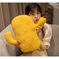 thumbnail image 4 of Cute Soft Mushroom Pillow Cactus Pillow Sofa Cushion Plush Home Decoration Pillow cushion (30cmYellow), 4 of 5