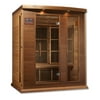 Maxxus Sauna Maxxus 3 Per Near Zero EMF FAR Infrared Carbon Canadian Hemlock Sauna;