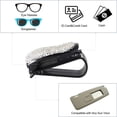 thumbnail image 3 of 2 Pack Car Glasses Holders for Sun Visor Sunglasses Eyeglass, Car Sunglasses Clip Double Layer with Ticket Card Clip, 3 of 7