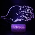 thumbnail image 1 of Luz nocturna LED 3D con dinosaurios que cambian de color para niños, 1 of 1