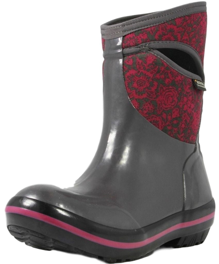 Floral 71543 Rubber Boots Mid Outdoor WP Bogs Quilted Womens Plimsoll