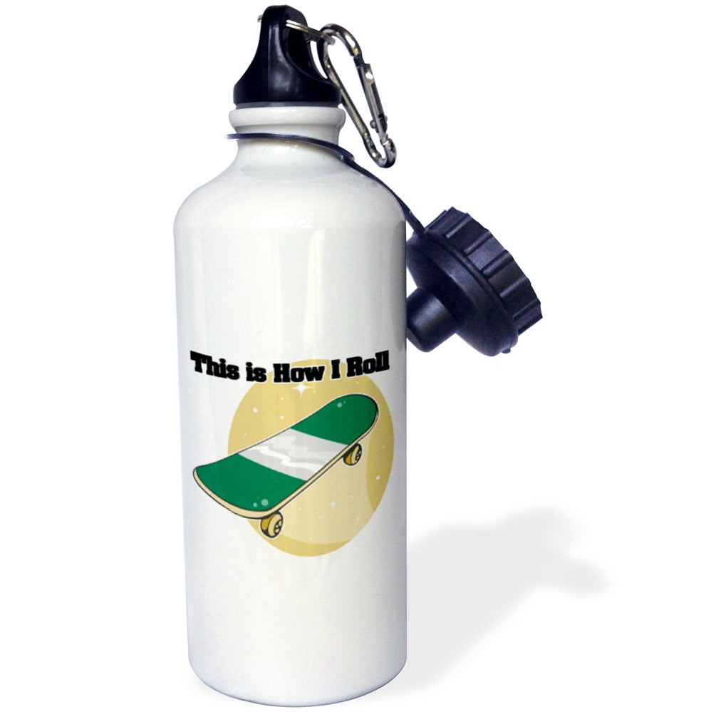 3dRose This Is How I Roll Skateboard Design, Sports Water Bottle, 21oz by Supplier Generic