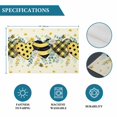 thumbnail image 6 of Spring Bee Love Placemats Set of 4, Yellow Daisy Eucalyptus Leaves Rustic Placemats for Dining Table, Place Mats for Kitchen Tabletop, Waterproof Wipeable Dining Table Mats Set, 6 of 9