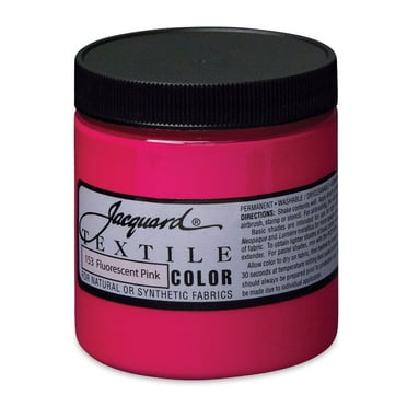 Jacquard Textile Color Fabric Paint 8oz-Fluorescent Pink