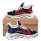 thumbnail image 1 of Zapatos vulcanizados unisex con estampado de pentagrama y bandera de Estados Unidos para otoño e invierno, con amortiguación, antideslizantes y cómodos para caminar., 1 of 6