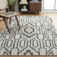 thumbnail image 2 of SAFAVIEH Natural Fiber Natalie Geometric Area Rug, Ivory/Black, 4' x 6', 2 of 8