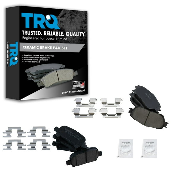 TRQ Front & Rear Ceramic Disc Brake Pad Kit Set for Toyota Lexus New BFA20082