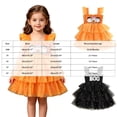 thumbnail image 4 of UAYOTSE Toddler Little Girls Halloween Tulle Dress 24 Months 3T 4T 5T 6Y Sleeveless Ruffle Strap Multi Layer Tiered Mesh Dress for Holiday Party, 4 of 5