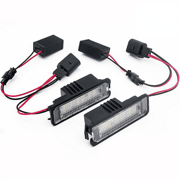 LED License Plate Lights for VW Golf GTi MK5 MK6 R32 Rabbit CC EOS Polo Scirocco